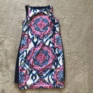 Vince Camuto Bright Patterned Swing Dress Sz 2